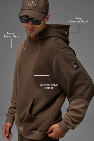 Alo Yoga Make Waves Hoodie - Espresso Tonal in Saudi Arabia