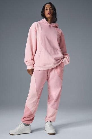 Alo Yoga Make Waves Hoodie - Sunset Pink Tonal in Saudi Arabia