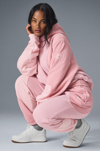 Alo Yoga Make Waves Hoodie - Sunset Pink Tonal in Saudi Arabia