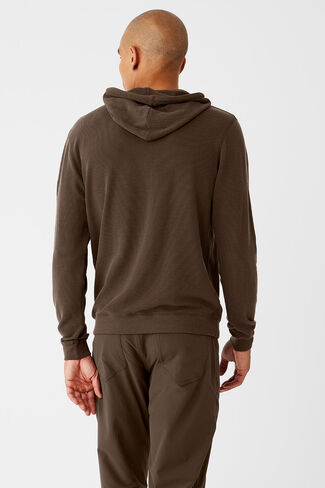 Alo Yoga Micro Waffle Fast Break Hoodie - Espresso in Saudi Arabia
