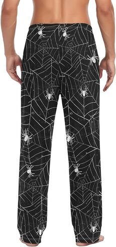 Mens Pajama Pants Funny Men Pajamas Bottoms Lounge Pants With Pockets in Saudi Arabia