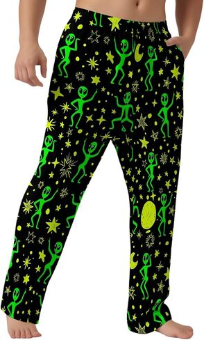 Men's Pajama Pants with Pockets Breathable Lightweight Sleep Pants for Men Soft Lounge Pants Elastic Waistband in Saudi Arabia