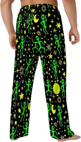 Men's Pajama Pants with Pockets Breathable Lightweight Sleep Pants for Men Soft Lounge Pants Elastic Waistband in Saudi Arabia
