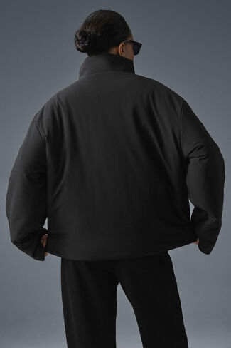 Alo Yoga Stretch Woven Notable Jacket - Black in Saudi Arabia