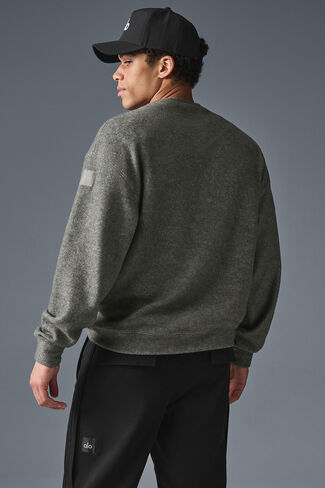 Alo Yoga Triumph Restore Crew Neck Sweatshirt - Grey Triblend in Saudi Arabia