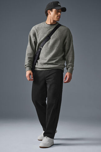 Alo Yoga Triumph Restore Crew Neck Sweatshirt - Grey Triblend in Saudi Arabia