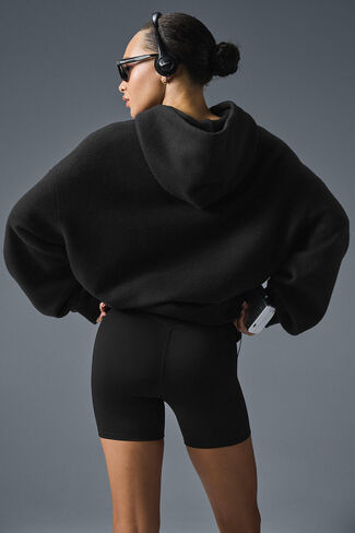 Alo Yoga Triumph Restore Hoodie - Black in Saudi Arabia