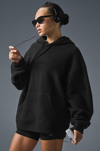 Alo Yoga Triumph Restore Hoodie - Black in Saudi Arabia