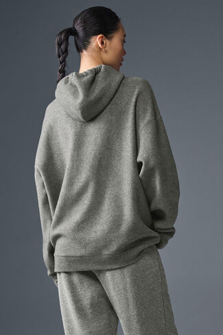 Alo Yoga Triumph Restore Hoodie - Grey Triblend in Saudi Arabia