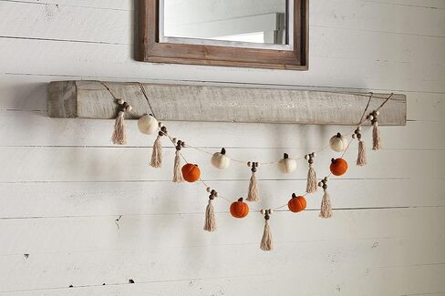 Mud Pie Pumpkin Tassel Garland, Orange, 60" in Saudi Arabia