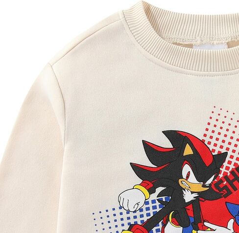 طقم سويت شيرت وسروال بياقة دائرية للأولاد من SEGA Sonic the Hedgehog مكون من قطعتين للأطفال الكبار in Saudi Arabia