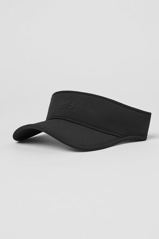 Alo Yoga Performance Eclipse Visor - Black/Black - Black/Black / One Size in Saudi Arabia