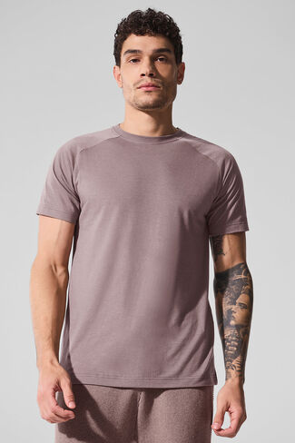 Alo Yoga Triumph Raglan Tee - Mushroom in Saudi Arabia