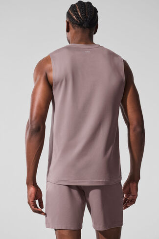 Alo Yoga Conquer Muscle Tank - Mushroom in Saudi Arabia