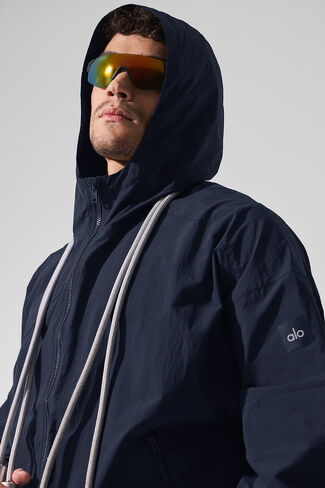 Alo Yoga Vantage Nylon Ripstop Track Jacket - Navy in Saudi Arabia