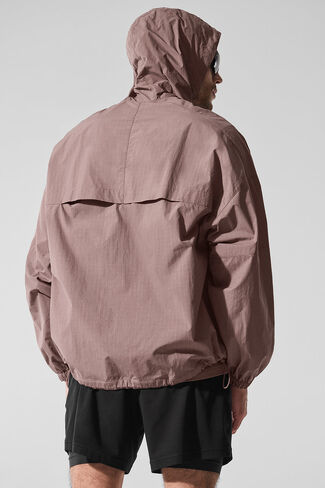 Alo Yoga Vantage Nylon Ripstop Track Jacket - Mushroom in Saudi Arabia