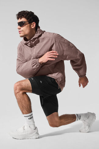 Alo Yoga Vantage Nylon Ripstop Track Jacket - Mushroom in Saudi Arabia