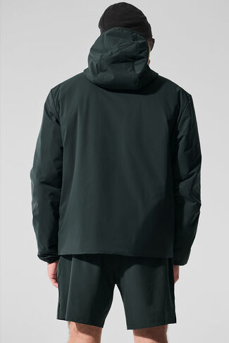 Alo Yoga Elemental Full-Zip Jacket - Charcoal Green in Saudi Arabia