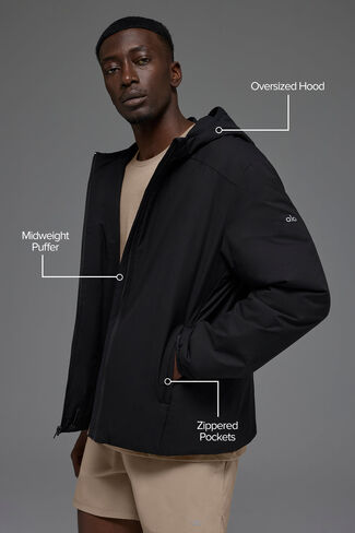 Alo Yoga Elemental Full-Zip Jacket - Black in Saudi Arabia
