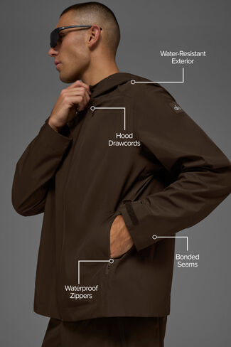 Alo Yoga Alpha Shell Jacket - Espresso in Saudi Arabia