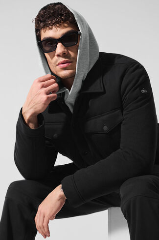 Alo Yoga Ease Trucker Jacket - Black in Saudi Arabia
