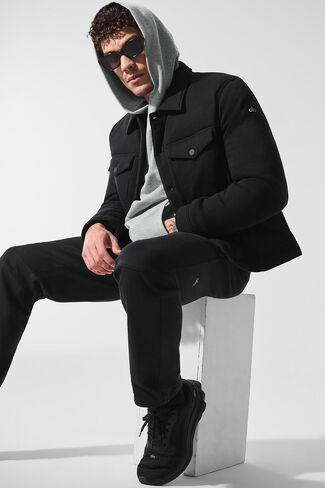 Alo Yoga Ease Trucker Jacket - Black in Saudi Arabia