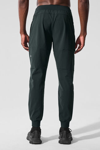 Alo Yoga Co-Op Pant (Long) - Charcoal Green in Saudi Arabia