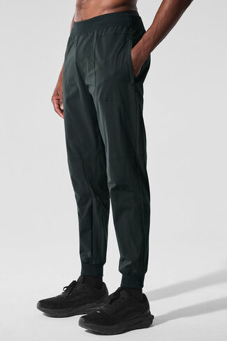 Alo Yoga Co-Op Pant (Long) - Charcoal Green in Saudi Arabia