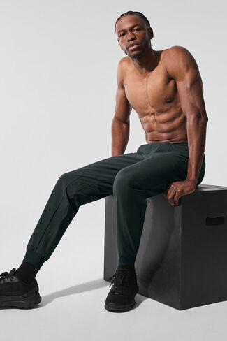 Alo Yoga Co-Op Pant (Long) - Charcoal Green in Saudi Arabia