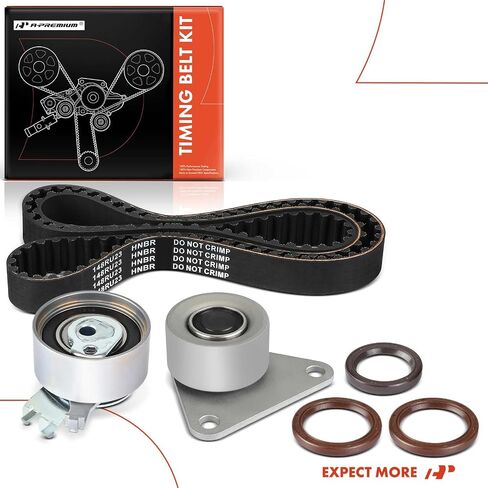 مجموعة حزام توقيت المحرك A-Premium متوافقة مع سيارات فولفو - XC90 2003-2006، S60 2001-2009، XC70 2003-2007، S80 2004-2006، C70 1998-2004، S40 2000-2004، S70 1998-2000، V40 2000-2004، V70 1998-2007 in Saudi Arabia
