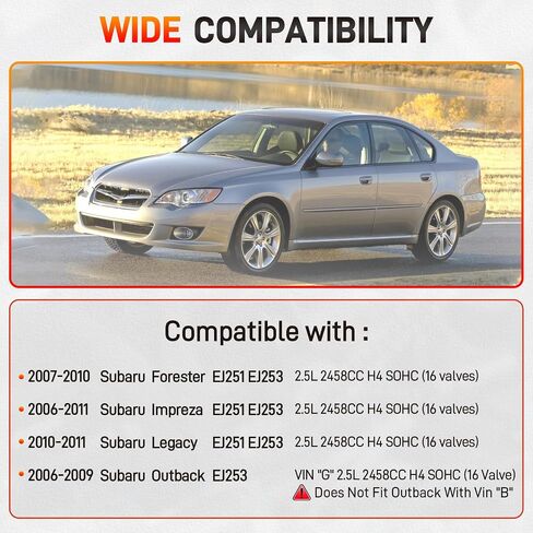 طقم حزام توقيت المحرك TCKWP304A مع مضخة مياه ومجموعة حشية الرأس مع مسمار متوافق مع Subaru Outback 2.5L 06-09، Forester 07-10، Impreza 06-11، Legacy 10-11، استبدال # HS26415PT-1 ES72212 TKF006 in Saudi Arabia
