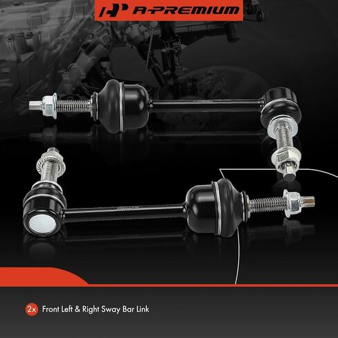 A-Premium 2 x Front Sway Bar Links Stabilizer Bar Links, Compatible with Ram 1500 2019 2020 2021 2022 2023 2024, with 12 mm Sway Bar Stud in Saudi Arabia