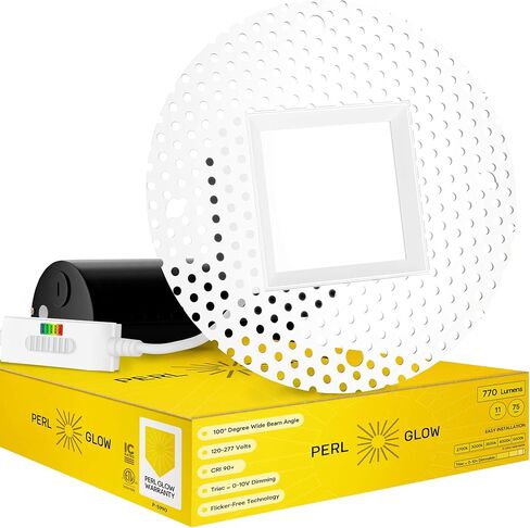 وحدة إضاءة سبوت مستديرة نحيفة مقاس 4 بوصات، تشطيب أبيض، تركيبات إضاءة LED غائرة، 15 وات = 150 وات قابلة للتعتيم، 120-277 فولت، CRI 90+، 1350 لومن، تصنيف IC، 5CCT 2700K|3000K|3500K|4100K|5000K in Kuwait