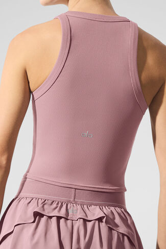 تانك Alo Yoga Goddess مضلع - كوارتز سموكي in Kuwait