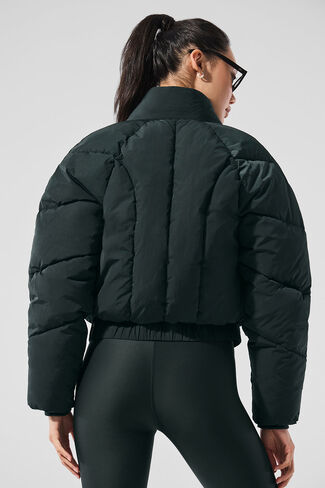 Alo Yoga Stargazing Puffer - Charcoal Green in Saudi Arabia