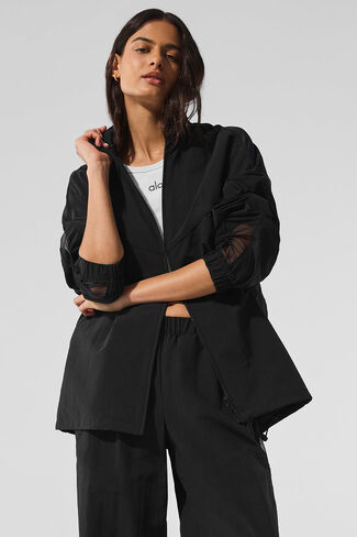 Alo Yoga Origin Full-Zip Track Jacket - Black in Saudi Arabia