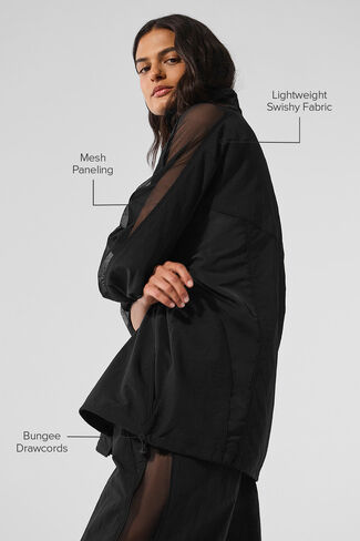 Alo Yoga Origin Full-Zip Track Jacket - Black in Saudi Arabia
