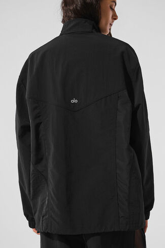 Alo Yoga Origin Full-Zip Track Jacket - Black in Saudi Arabia