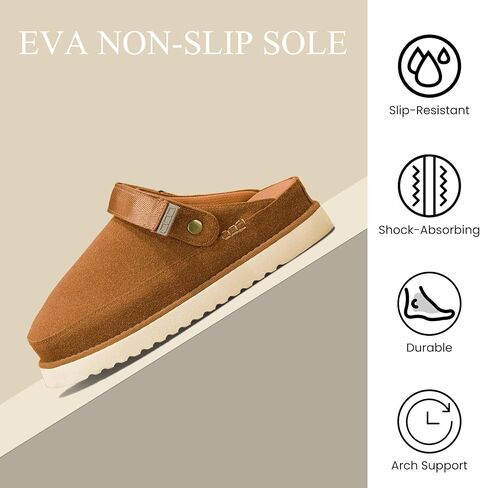 قباقيب نسائية شباشب سهلة الارتداء مع حزام قابل للتعديل ونعل مانع للانزلاق من إسفنج الذاكرة مريح للنساء in Kuwait