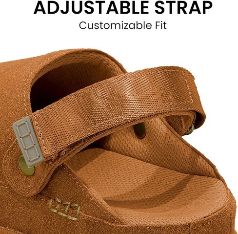 قباقيب نسائية شباشب سهلة الارتداء مع حزام قابل للتعديل ونعل مانع للانزلاق من إسفنج الذاكرة مريح للنساء in Kuwait