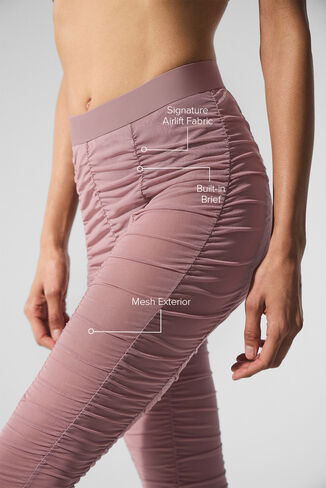 Alo Yoga Airlift Mesh High-Waist Cherish Legging - Smoky Quartz in Saudi Arabia