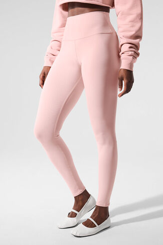 Alo Yoga High-Waist Airbrush Legging - Pink Quartz in Saudi Arabia