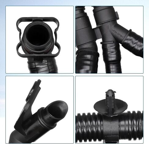 Crankcase Breather Vent Hose Compatible with Volkswagen Touareg A4 A5 A6 A8 Q7 Cylinder Ventilation Pipe 2010 2011 2012 2013 2014 2015 2016 2017 2018,Replace 06E103217AD 06E103217AF in Saudi Arabia