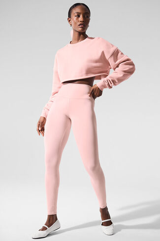 Alo Yoga High-Waist Airbrush Legging - Pink Quartz in Saudi Arabia