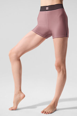 Alo Yoga Airlift High-Waist Line Up Short - Smoky Quartz in Saudi Arabia