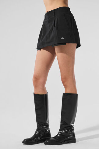 تنورة ألو يوجا جود دايز ميني - أسود in Kuwait