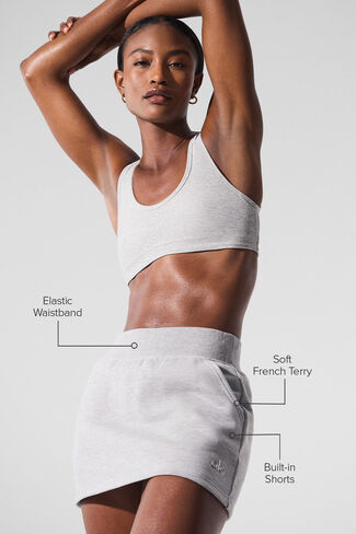 تنورة Alo Yoga Accolade - رمادي رياضي منقط in Kuwait