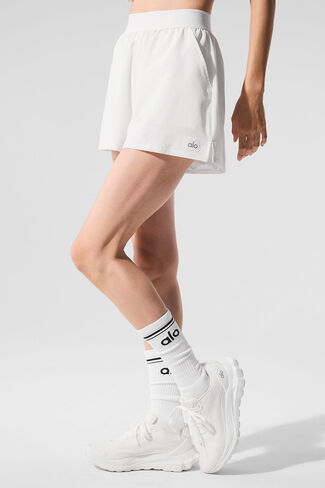 Alo Yoga Mesh Mirage Short - White in Saudi Arabia