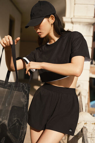 شورت ألو يوجا مش ميراج - أسود in Kuwait