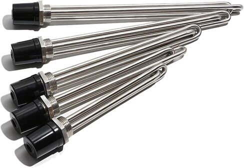 DN25 32MM G1 "عنصر تسخين المياه بالطاقة الشمسية 120 فولت 220 فولت عشرة سخان مقاومة 1500W2500W3500W4500W5500W مع كوب (مع صامولة، 120V_5500W 330 مم) in Kuwait